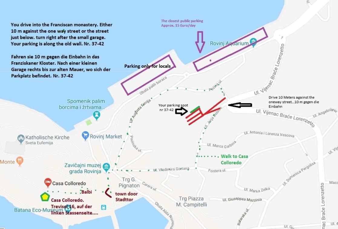 Casa Colloredo Free Parking Rovinj Zewnętrze zdjęcie